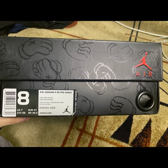 Jordan Retro 4 KAWS - Picture 5 of 8